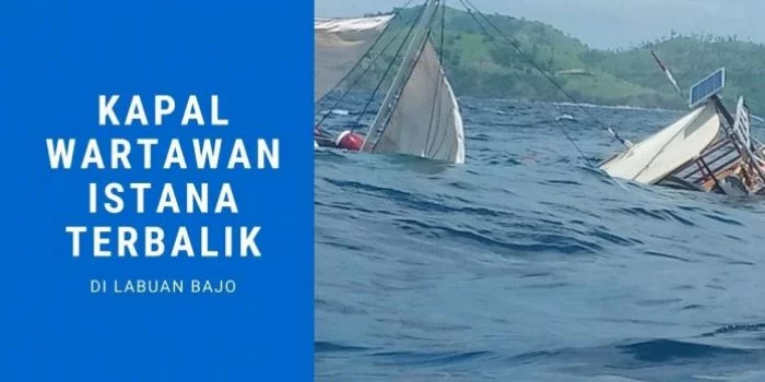 Kapal yang Ditumpangi Wartawan Istana Terbalik di Pulau Bidadari Labuan Bajo