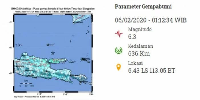 BMKG Sebut Gempa Bangkalan Tidak Berpotensi Tsunami