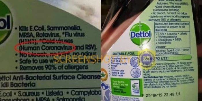 Viral Deskripsi Kemasan Dettol Bisa Membunuh Virus Corona, Ini Faktanya