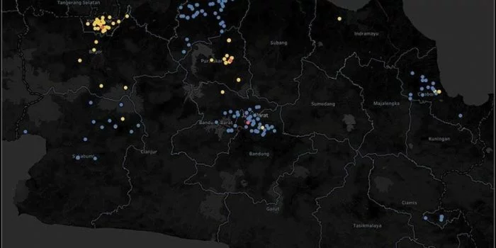 Ini Peta Sebaran Kasus Virus Corona di Jawa Barat