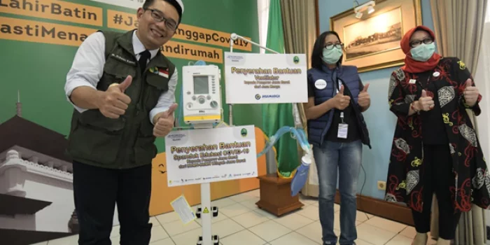 Gubernur Jabar Terima Bantuan Ventilator dari BUMN