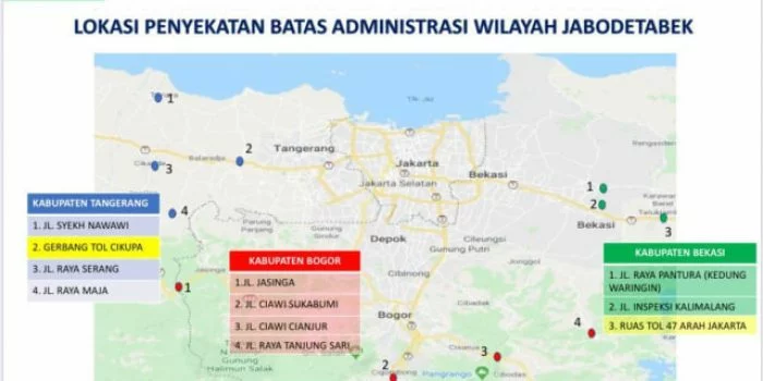 Daftar Titik Penyekatan Arus Balik di DKI Jakarta, Jawa Barat dan Jawa Timur