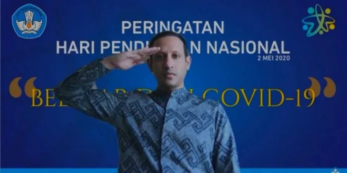 Pimpin Upacara Hardiknas Virtual, Mendikbud: Hardiknas Saat Corona Momentum Inovasi Pendidikan