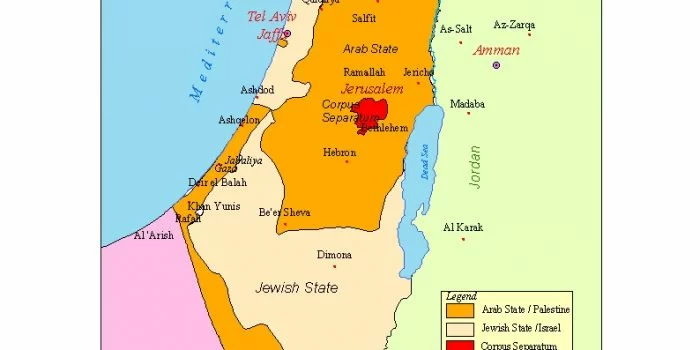 29 November, Sejarah Pembagian Wilayah Palestina dan Israel