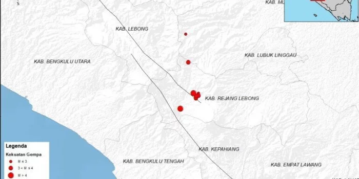 Gempa Berkekuatan Magnitudo 5 Guncang Bengkulu