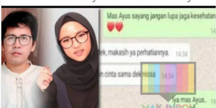 Isi Chat Ini Jadi Pemicu Kabar Perselingkuhan Ayus dengan Nissa Sabyan