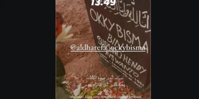 Makam Okky Bisma. (Foto: Instagram)