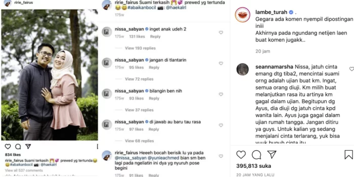 Buntut Skandal Perselingkuhan Nisaa Sabyan, Istri Ayus Unggah Sesuatu di Instagram