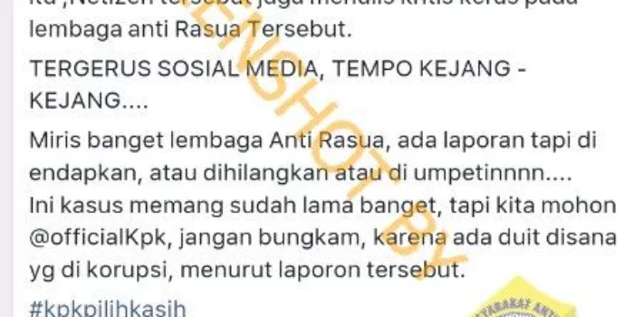 Isu Surat Laporan Korupsi Anies Baswedan, Faktanya