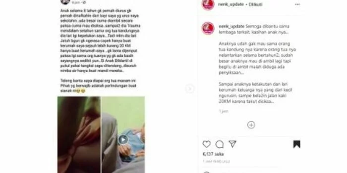 Memilukan, Tak Tahan Disiksa Orang Tua Kandung, Bocah Ini Jalan Sejauh 20 Km, Begini Pengakuannya