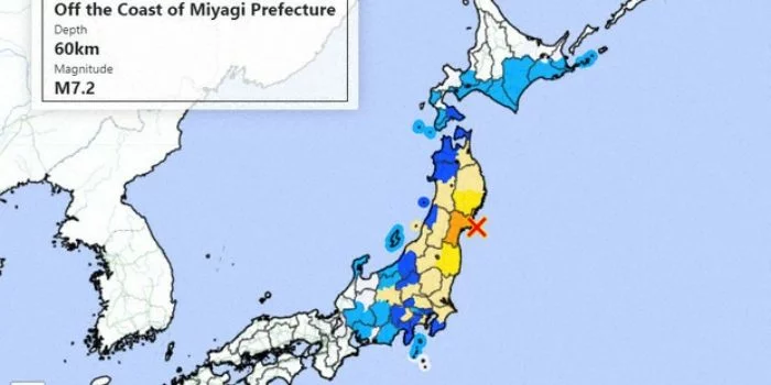 Gempa Magnitudo 7,2 Guncang Tokyo, Picu Peringatan Dini Tsunami