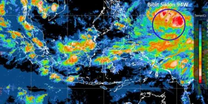 Picu Bencana, 30 Gubernur Diingatkan BNPB Soal Potensi Bibit Siklon Tropis 94W