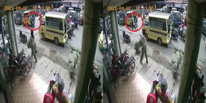 Rekaman CCTV Korban Ditepuk Pundaknya Lalu Rp500 Juta Raib