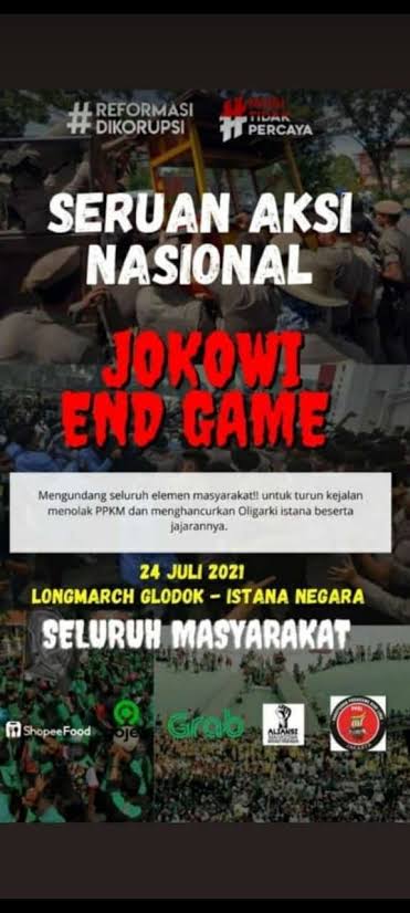 Ramai di Media Sosial Aksi Nasional Jokowi End Game