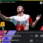 Hasil Swiss Open 2022:  Jonatan Christie ke Final Singkirkan Pemain India