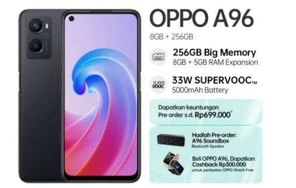 Diluncurkan, Ini Spesifikasi dan Harga HP OPPO A96