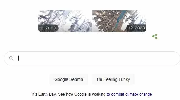 Google Doodle Hari Ini Menampilkan Timelapse Efek Perubahan Iklim yang Terjadi