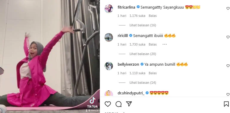 Heboh Aksi Ria Ricis, Hamil 8 Bulan Masih Bisa Gerakan Split