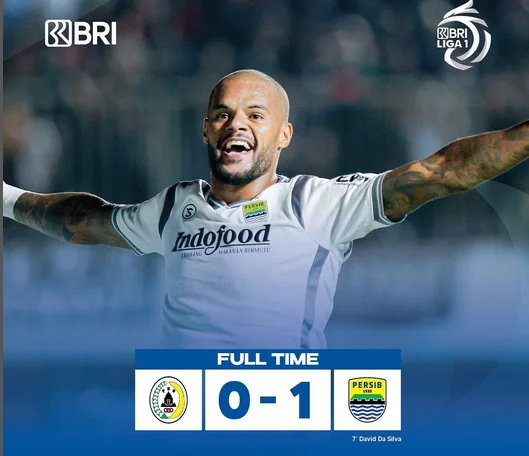 Hasil Liga 1 PSS Vs Persib: David da Silva Bawa Persib Tumbangkan Sleman di Kandang